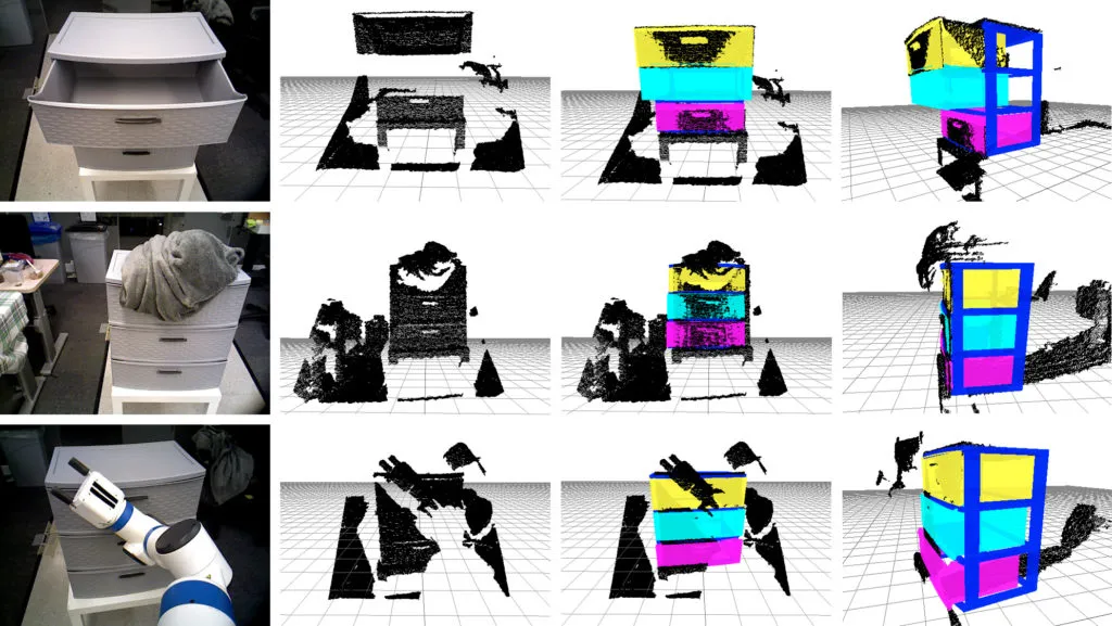 robot sensing drawers