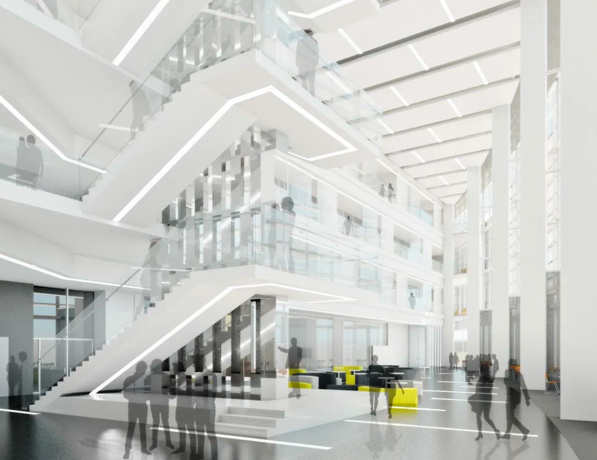 Rendering of the Robotics Institute building