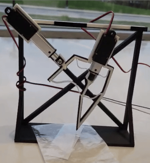 Prototype compliant leg mechanism for an insect-scale robot