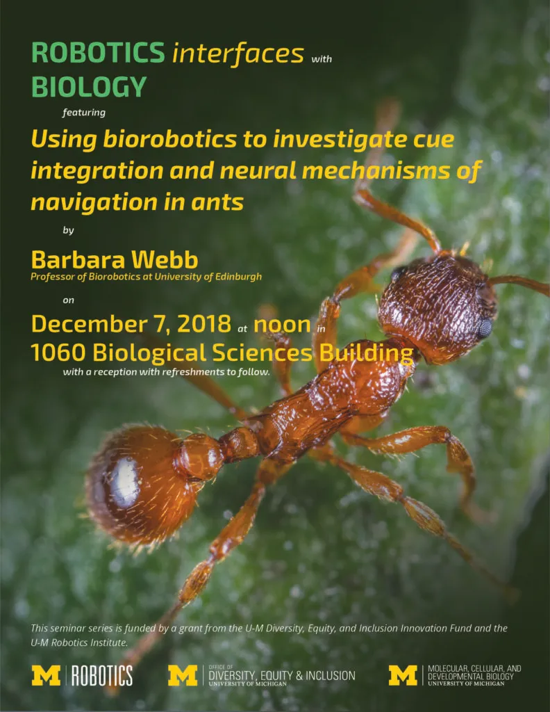 Barbara Webb seminar poster